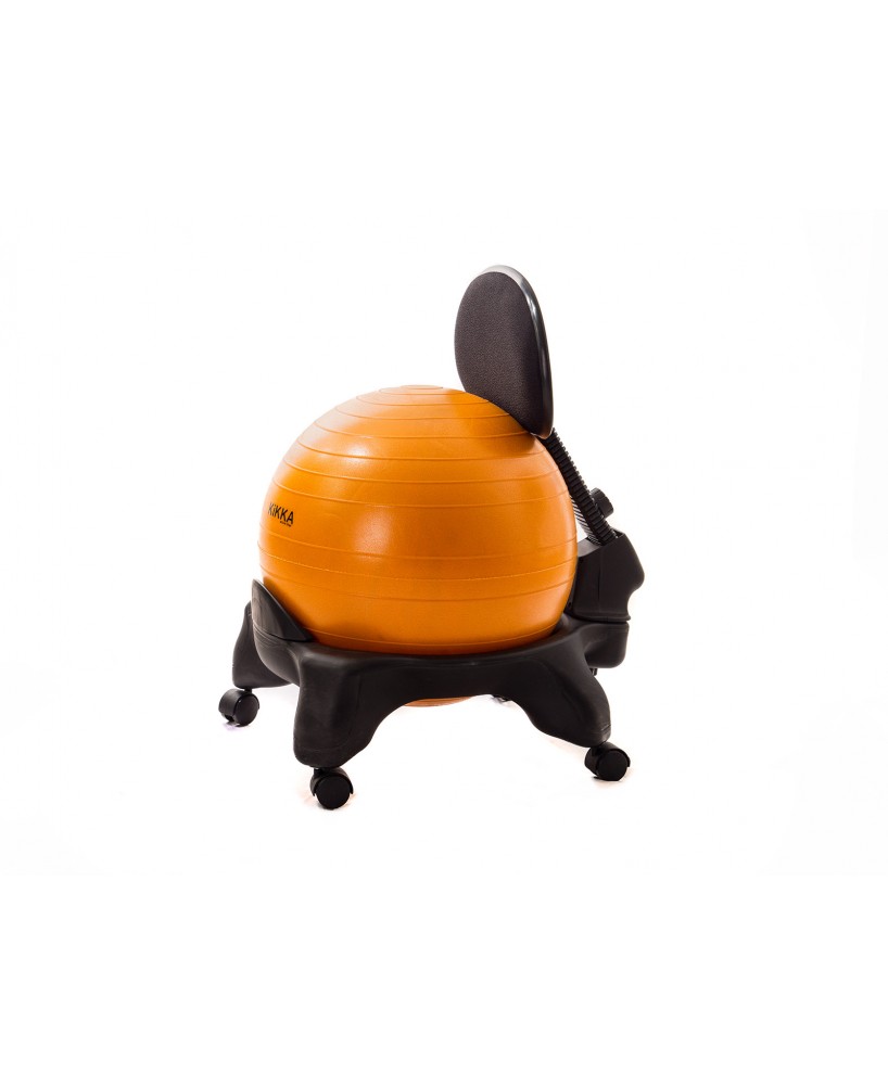 Sedia Ergonomica con Palla Gonfiabile Kikka Active Chair Arancione, Standard 